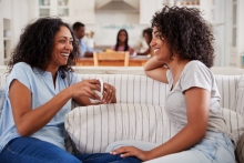 Two Women Chatting